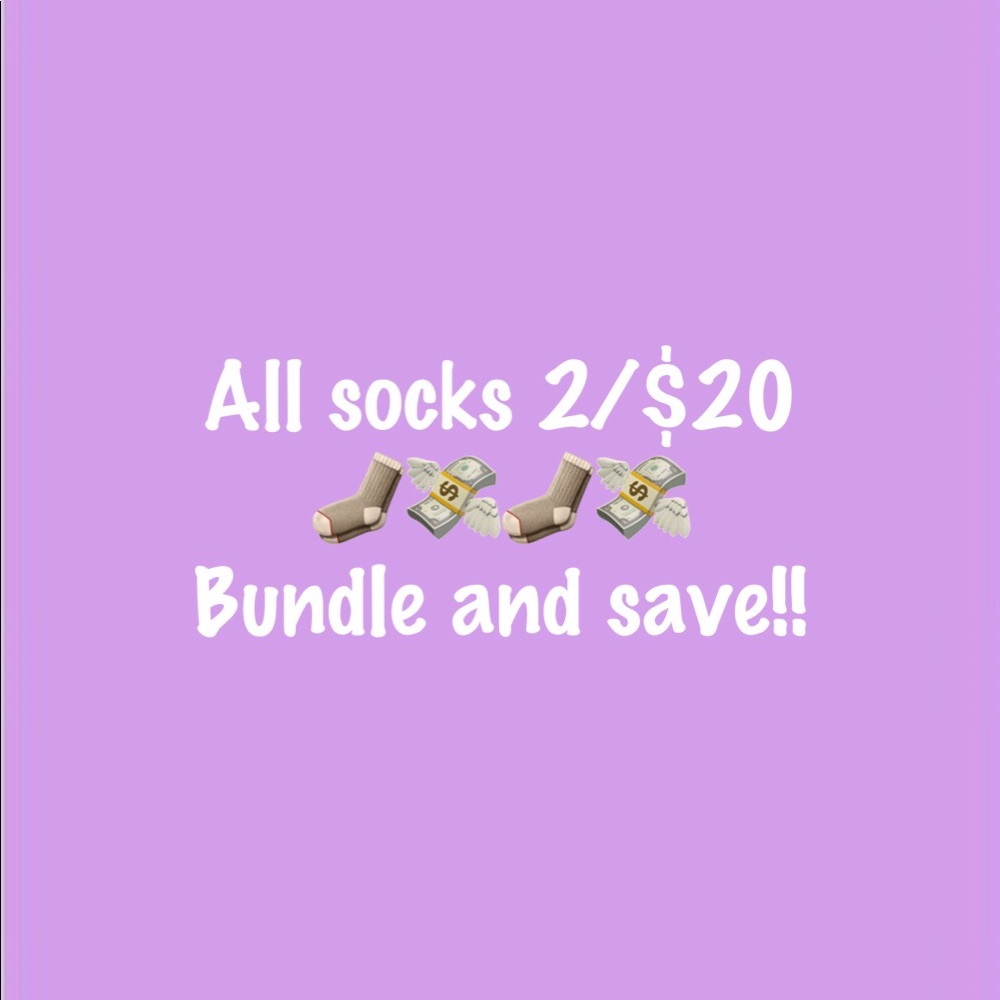 2/$20 sale on socks